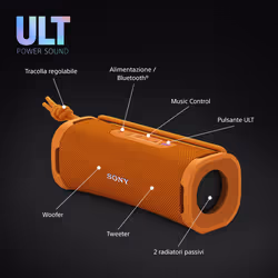 Sony ULT FIELD 1 - Speaker portatile wireless Bluetooth con ULT POWER SOUND, bassi potenti, IP67, impermeabile, antipolvere, antiurto, batteria da 12 ore, qualità chiamata chiara, anche da esterno, viaggio - Vista aggiuntiva 8