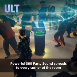 Sony ULT TOWER 10 - Altoparlante Bluetooth per feste con ULT POWER SOUND, bassi profondi e potenti, altoparlanti X-Balanced, illuminazione a LED a 360 gradi, funzioni per feste, microfono wireless, portatile, maniglia e ruote - Nero - Vista aggiuntiva 5