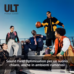 Sony ULT FIELD 7 - Speaker portatile wireless Bluetooth con ULT POWER SOUND, Ultimate Deep BASS, X Balanced Speaker, batteria da 30 ore, IP67, impermeabile, illuminazione a LED, microfono, ingresso per chitarra - Nero - Vista aggiuntiva 5