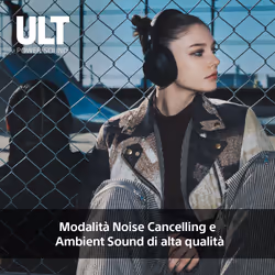 Sony ULT WEAR - Cuffie Bluetooth Wireless con ULT POWER SOUND, bassi profondi, Noise Cancelling, ottima qualità delle chiamate, durata della batteria fino a 30 ore, IOS e Android - Vista aggiuntiva 4