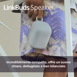 Sony LinkBuds Speaker – Altoparlante Portatile Wireless Bluetooth, IPX4, resistente all'acqua, batteria da 12 ore, qualità delle chiamate nitide, per esterni, da viaggio - Black - Vista aggiuntiva 4