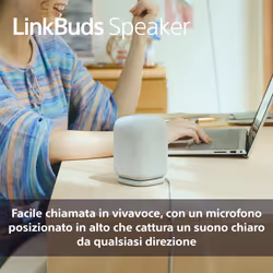 Sony LinkBuds Speaker – Altoparlante Portatile Wireless Bluetooth, IPX4, resistente all'acqua, batteria da 12 ore, qualità delle chiamate nitide, per esterni, da viaggio - Black - Vista aggiuntiva 5
