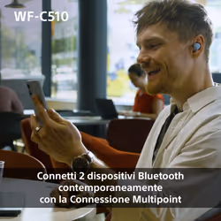 Sony WF-C510 | Cuffie True Wireless - Suono di alta qualità, Equalizzatore personalizzabile, Design Confortevole, Batteria da 22 ore, Ricarica Rapida, Connessione Multipoint Bluetooth, Ambient Sound Mode, Spotify Tap, Classificazione IPX4 - Bianco - Vista aggiuntiva 7
