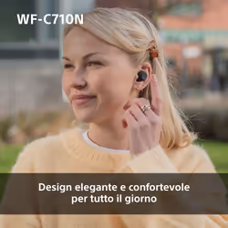 Sony WFC710NB.CE7 cuffia e auricolare True Wireless Stereo (TWS) In-ear Musica e Chiamate USB tipo-C Bluetooth Nero - Vista aggiuntiva 4