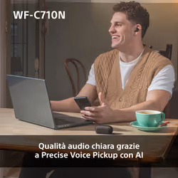 Sony WFC710NB.CE7 cuffia e auricolare True Wireless Stereo (TWS) In-ear Musica e Chiamate USB tipo-C Bluetooth Nero - Vista aggiuntiva 6