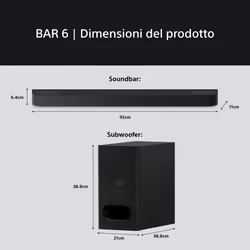 Sony HT-B600 Nero 3.1.2 canali 350 W - Vista aggiuntiva 7