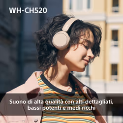 Sony WHCH520P.CE7 cuffia e auricolare Wireless A Padiglione Musica e Chiamate USB tipo-C Bluetooth Rosa - Vista aggiuntiva 6