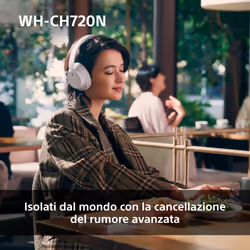 Sony WHCH720NP.CE7 cuffia e auricolare Con cavo e senza cavo A Padiglione Musica e Chiamate USB tipo-C Bluetooth Blu - Vista aggiuntiva 7