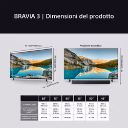 Sony K-65S3 163,8 cm (64.5") 4K Ultra HD Smart TV Wi-Fi Nero - Vista aggiuntiva 5