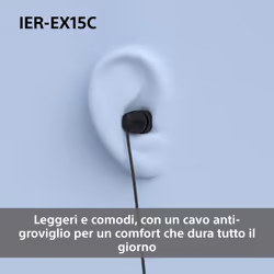 Sony IER-EX15C Auricolare Cablato In-ear Musica e Chiamate USB tipo-C Rosa - Vista aggiuntiva 4