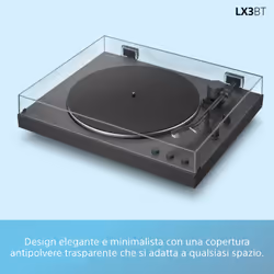 Sony PS-LX3BT Giradischi con trasmissione a cinghia Nero Automatico - Vista aggiuntiva 6