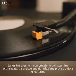 Sony PS-LX5BT Giradischi con trasmissione a cinghia Nero Automatico - Vista aggiuntiva 6