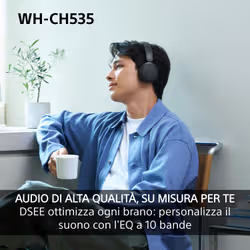 Sony WHCH535B.CE7 Auricolare Wireless A Padiglione Bluetooth Nero - Vista aggiuntiva 3