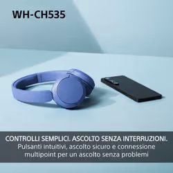 Sony WHCH535L.CE7 Auricolare Wireless A Padiglione Bluetooth Blu - Vista aggiuntiva 7
