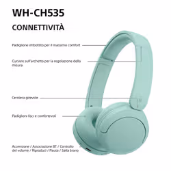 Sony WHCH535G.CE7 Auricolare Wireless A Padiglione Bluetooth Verde - Vista aggiuntiva 8