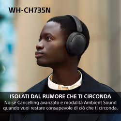 Sony WHCH735NP.CE7 Cuffie Bluetooth Rosa - Vista aggiuntiva 5