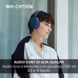 Sony WHCH735NC.CE7 Cuffie Bluetooth Beige - Vista aggiuntiva 4