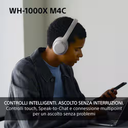 Sony WH-1000XM4CV Cuffie Bluetooth Lavanda - Vista aggiuntiva 7
