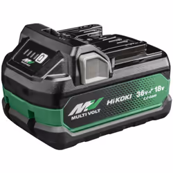 Batteria HIKOKI BSL36A18X - Batteria Multi Volt Slider 18V / 36V - Commutazione automatica della tensione tra 36V 2,5Ah e 18V ...