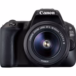 Canon EOS 200D + EF-S 18-55mm f/3.5-5.6 III, 24,2 MP, 6000 x 4000 Pixel, CMOS, Full HD, Touch screen, Nero