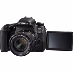 Canon EOS 77D + 18-55mm F4.0-5.6 IS STM Kit fotocamere SLR 24,2 MP CMOS 6000 x 4000 Pixel Nero - Vista aggiuntiva 3