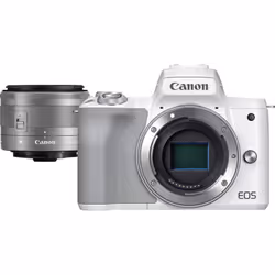 Canon EOS M50 Mark II + M15-45 S EU26 MILC 24,1 MP CMOS 6000 x 4000 Pixel Bianco - Vista aggiuntiva 2
