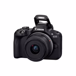 Canon EOS R50, Black + RF-S 18-45 IS STM + RF-S 55-210mm F5-7.1 IS STM Kit MILC 24,2 MP CMOS 6000 x 4000 Pixel Nero - Vista aggiuntiva 4
