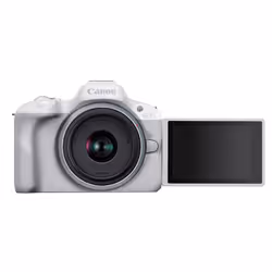 Canon EOS R50, White + RF-S 18-45mm F4.5-6.3 IS STM Kit MILC 24,2 MP CMOS 6000 x 4000 Pixel Bianco - Vista aggiuntiva 8