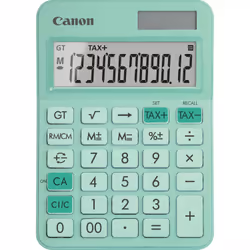 Canon LS-125KB, Desktop, Calcolatrice di base, 12 cifre, Batteria/Solare, Verde