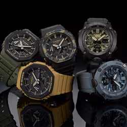 Casio G-Shock GA-2110SU-3A Orologio da polso Unisex Nero Verde - Vista aggiuntiva 2