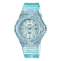 Casio LRW-200HS-2EVEF Orologio da polso Quarzo Trasparente, Blu Blu