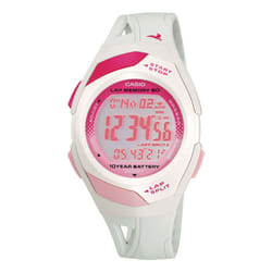 Casio Collection STR-300-7 Orologio da polso Femmina Rosa, Bianco Bianco