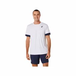 ASICS 2041A255.102_S, Adulto, Maschio, Nero, Bianco, Maglietta, S, 1 pz