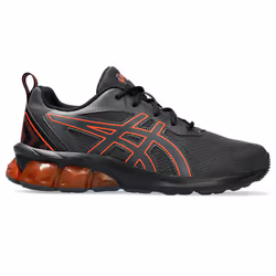 ASICS 1204A135.020_4.5, Bambino, Sneaker alla moda, Nero, Ciliegia (frutto), Graphite Grey, Cherry Tomato, Mesh