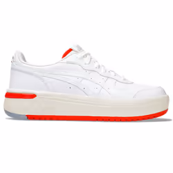ASICS 1203A289.106_4.5, Maschio, Adulto, Sneaker alla moda, Ciliegia (frutto), Bianco, White, Cherry Tomato, Leather
