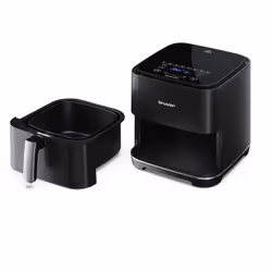 Sharp AF-GS552AE-B Singolo 5,5 L Indipendente 1650 W Friggitrice ad aria calda Nero, Argento - Vista aggiuntiva 5