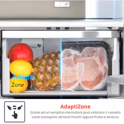 Sharp SJ-NFA35IHXID frigorifero side-by-side Libera installazione 487 L Acciaio inox - Vista aggiuntiva 8