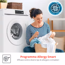 Sharp ES-NFB014BWNNA lavatrice Caricamento frontale 10 kg 1400 Giri/min Bianco - Vista aggiuntiva 7