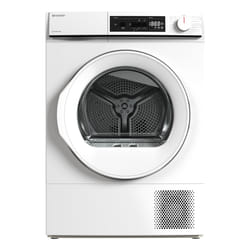 Sharp KD-NHA8S6GWE asciugatrice Libera installazione Caricamento frontale 8 kg Bianco