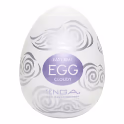 Tenga Egg Cloudy, Masturbatore a forma di uovo, Neutrale, Bianco, Elastomero Termoplastico (TPE), 49 mm, 49 mm