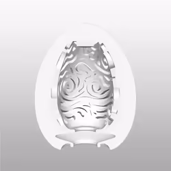 Tenga Egg Cloudy Masturbatore a forma di uovo Bianco Elastomero Termoplastico (TPE)