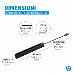 HP Caricabatterie penna ricaricabile Slim - Vista aggiuntiva 6