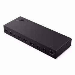 Lenovo ThinkPad USB4 Dock 5000 Cablato Thunderbolt 4 Nero - Vista aggiuntiva 2