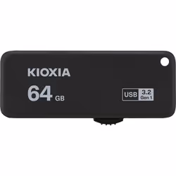 Kioxia TransMemory U365, 64 GB, USB tipo A, 3.2 Gen 1 (3.1 Gen 1), 150 MB/s, Lamina di scorrimento, Nero