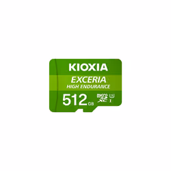 Kioxia Exceria High Endurance, 512 GB, SDXC, Classe 10, UHS-I, 100 MB/s, 85 MB/s