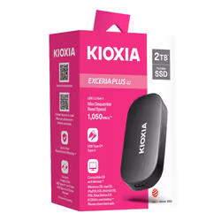 Kioxia Exceria Plus G2 500 GB USB tipo-C 3.2 Gen 2 (3.1 Gen 2) Nero - Vista aggiuntiva 2