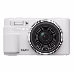 Yashica City 200, 72 MP, CMOS, 10x, 5K Ultra HD, 220 g, Bianco