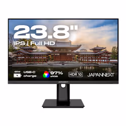 JAPANNEXT JN-IPS238FHDR-C65W-HSP Monitor PC 60,5 cm (23.8") 1920 x 1080 Pixel Full HD LED Nero - Vista aggiuntiva 5