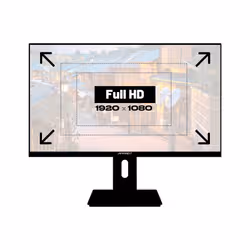 JAPANNEXT JN-IPS238FHDR-C65W-HSP Monitor PC 60,5 cm (23.8") 1920 x 1080 Pixel Full HD LED Nero - Vista aggiuntiva 7