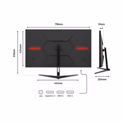 JAPANNEXT JN-IPS315UHDR Monitor PC 80 cm (31.5") 3840 x 2160 Pixel 4K Ultra HD LCD Nero - Vista aggiuntiva 4